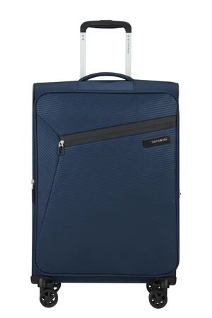 Samsonite Litebeam 66cm 4-Wheel Medium Expandable Suitcase - Midnight Blue