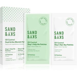 Sand & Sky Oil Control Dual Action Blemish Patches topical acne treatment 75 pc