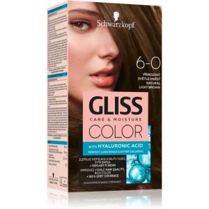 Schwarzkopf Gliss Color permanent hair dye shade 6-0 Natural Light Brown