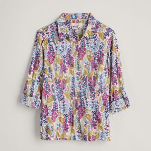 Seasalt Larissa Shirt Lino Foxglove Chalk
