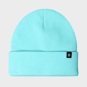 Ski Beanie Siroko Snowflake Turquoise - Size: OSFA