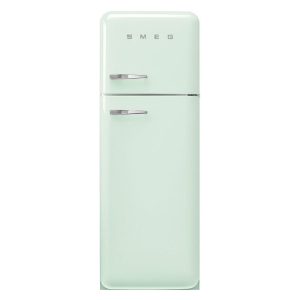 Smeg FAB30RPG5UK 60cm 50s Style Right Hand Hinge Freezer over Fridge - Pastel Green