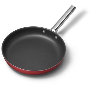 Smeg Non Stick Oven Safe Frying Pan red 8.9 H x 31.4 D cm