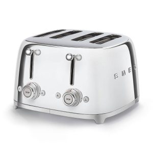 Smeg TSF03SSUK 50s Retro Style 4 Slice Toaster-Stainless Steel