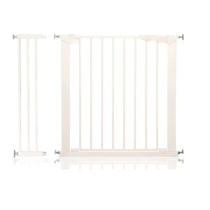 Symple Stuff No Screw Stair Safety Baby Gate white 72.0 H x 93.3 W x 3.0 D cm