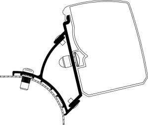 Thule Omnistor 3200 Fixed awning adapter VW T5 / T6 fixed mounting right-hand traffic