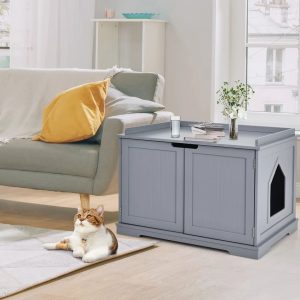 Wayfair Basics™ Bessler Litter Box Enclosure white