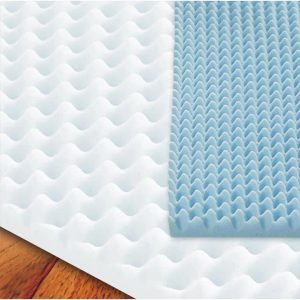 White Noise Gayora Egg Frofile Memory Foam Mattress Topper 200.0 H x 150.0 W cm