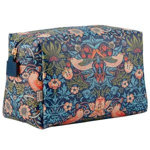 William Morris Strawberry Thief Large Blue Wash Bag
