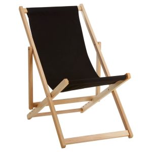 Zipcode Design Alayah Reclining Deck Chair black 100.0 H x 59.0 W x 86.0 D cm