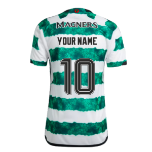 adidas 2023-2024 Celtic Home Shirt (Your Name) - Green - male - Size: XS - 34-36" Chest Size