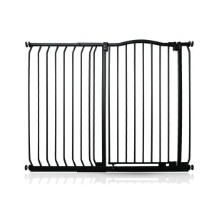Symple Stuff Aivry Baby Gate gray/black 103.0 H x 125.0 W x 4.0 D cm