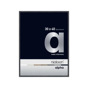 Nielsen Home Alpha Aluminium Picture Frame gray/black 40.86 H x 8.0 W x 2.6 D cm