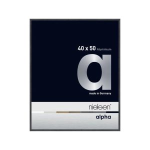 Nielsen Home Alpha Aluminium Picture Frame gray/black 50.86 H x 8.0 W x 2.6 D cm