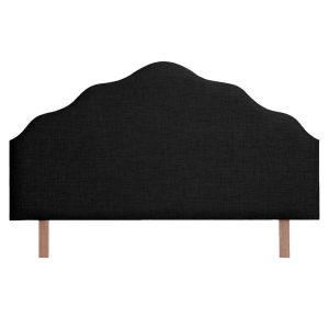 17 Stories Aimantas Upholstered Headboard gray/black 80.0 H x 135.0 W x 5.0 D cm