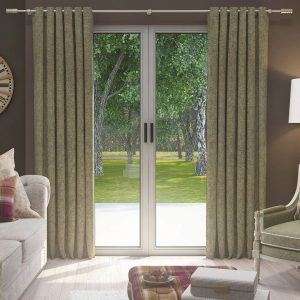 17 Stories Ayantu Mcalister Highlands Eyelet Room Darkening Curtains green/blue 137.0 H x 116.0 W cm
