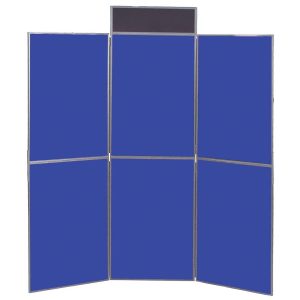 Symple Stuff Light Free-Standing Bulletin Board 180cm H x 180cm W gray/blue 180.0 H x 180.0 W cm