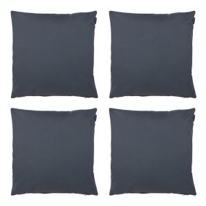 Hykkon Siobhan Outdoor Cushion with Filling gray/blue 43.0 H x 43.0 W x 11.0 D cm