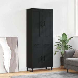 vidaXL 69.5 Sideboard black/brown 180.0 H x 69.5 W x 34.0 D cm