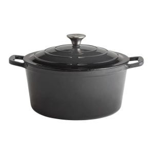 APS Cast Iron Casserole Dish gray/blue/brown 20.0 H x 28.0 W cm