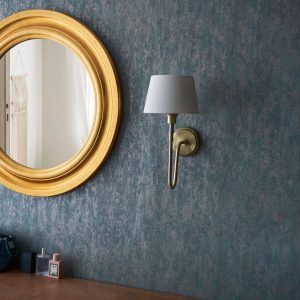 17 Stories Jelisha 1 - Light Dimmable Antique Brass Armed Sconce white/yellow/brown 42.5 H x 42.5 W x 20.5 D cm