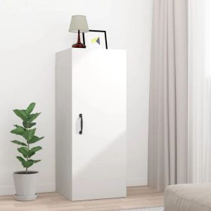 Alpen Home Seavey 34.5cm W x 90cm H x 34cm D Freestanding Bathroom Cabinet white/brown 90.0 H x 34.5 W x 34.0 D cm