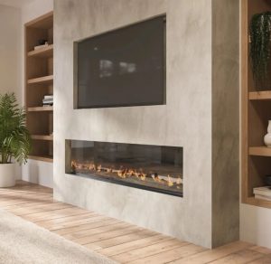 digital flames No Border Frameless Kit Knightsbridge Fire white 16.9" H x 72" W x 6.7" D
