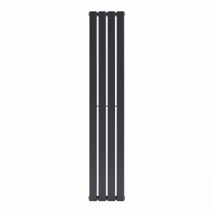 Belfry Heating Carmona Vertical Flat Panel Radiator black/gray 1600.0 H x 304.0 W x 47.0 D cm