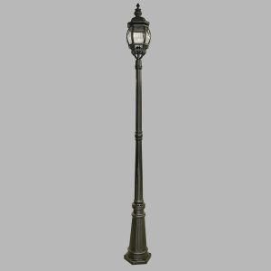 Dakota Fields Alyson 1 Light 220cm Post Lantern Set black/gray 220.0 H x 16.0 W cm