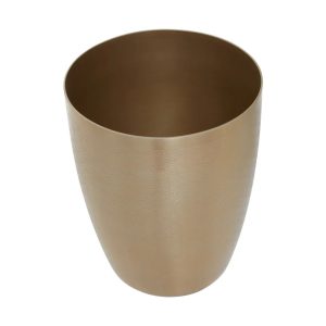 Mercury Edford Aluminium Waste Bin brown/gray 26.0 H x 21.0 W x 21.0 D cm