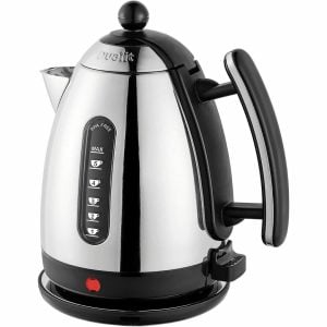 Dualit Lite Cordless Jug 1.5L Electric Kettle Fast Boiling black/gray 26.0 H x 22.2 W x 16.6 D cm