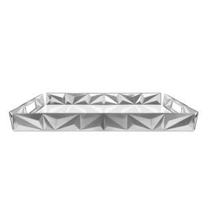 Tramontina Stainless Steel Diamond Tray 53 cm x 36 cm brown/gray 5.8 H x 36.0 W cm