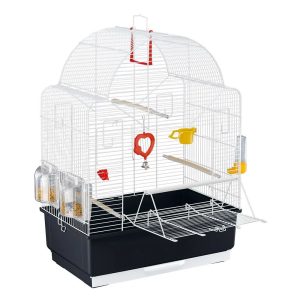 Ferplast 69Cm Table Top Bird Cage with Perch black/gray 69.0 H x 30.0 W x 49.5 D cm