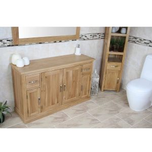 August Grove Keely 123 x 80cm Free-Standing Cabinet brown/gray 75.0 H x 123.0 W x 39.0 D cm