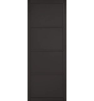 LPD Doors Soho 4P Black Internal Door brown/green 204cm H x 72.6cm W x 4cm D