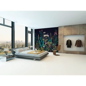 17 Stories Coopersville Matte Wall Mural black/blue/green 240.0 H x 300.0 W cm