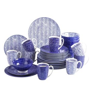 Breakwater Bay Takakc 32 Piece Dinnerware Set, Service for 8 blue/indigo