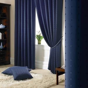17 Stories Norush Madison Pencil Pleat Curtains blue/navy 229.0 H cm