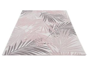 17 Stories Adhafera Flatweave Palm/Pink Rug gray/pink 230.0 H x 160.0 W x 0.3 D cm