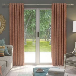 17 Stories Ayara Mcalister Highlands Eyelet Room Darkening Thermal Curtains orange/red 137.0 H x 116.0 W cm