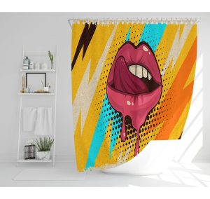 East Urban Home Ella-Jo 13 Piece Polyester Shower Curtain Set brown/orange/red 170.0 H x 170.0 W cm