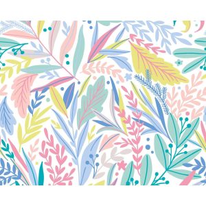 17 Stories Copenhagan Matte Wall Mural green/pink/red 240.0 H x 300.0 W cm