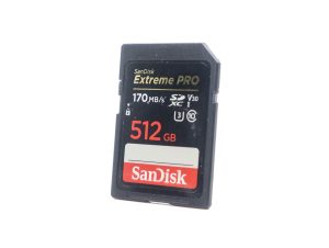 Used SanDisk 512GB Extreme PRO 170MB/s SDXC Card