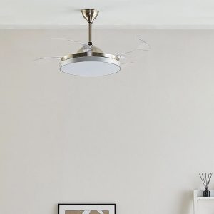 Latitude Run Botelho 4 Blade LED Ceiling Fan with Remote gray/white