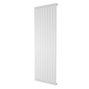 Belfry Heating Lourdes Vertical Flat Single Panel Radiator gray/white 180.0 H x 61.2 W x 4.6 D cm