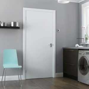 Premdor Fire Door Primed brown/green/white 198.1 H x 61.0 W cm