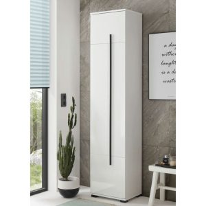 Wade Logan Badschrank Ingrassia brown/white 200.0 H x 45.0 W x 35.0 D cm