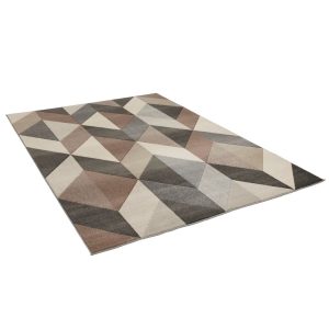 17 Stories Aljet Cosy Cream/Beige/Grey Rug gray/white 200.0 W x 0.75 D cm