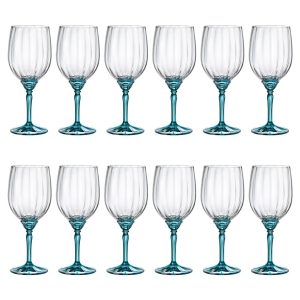 Bormioli Rocco Florian White Wine Glasses blue/white 22.0 H x 8.0 W cm