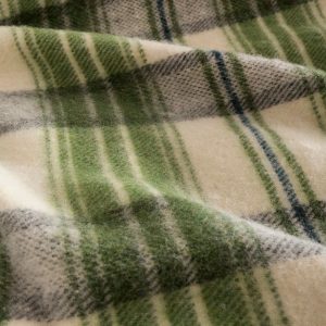 August Grove Lizabeta Blanket green/gray/white 240.0 H x 220.0 W cm
